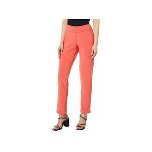 Krazy Larry Microfiber Long Skinny Dress Pants Tangerine 6 30